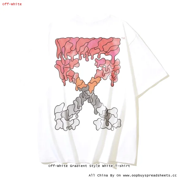 Off-White Gradient Style White T-shirt
