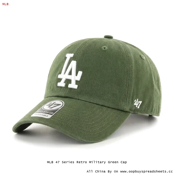 MLB 47 Series Retro Military Green Cap