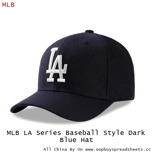MLB LA Series Baseball Style Dark Blue Hat