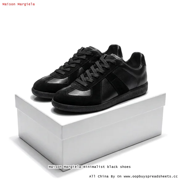 Maison Margiela minimalist black shoes
