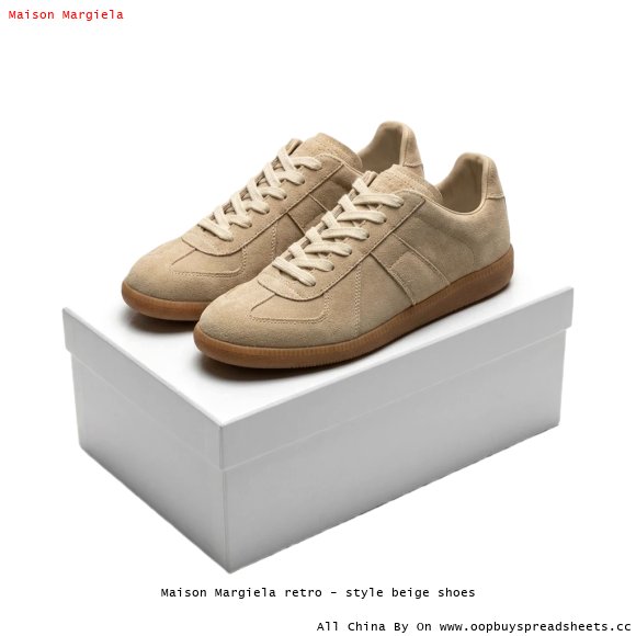 Maison Margiela retro - style beige shoes