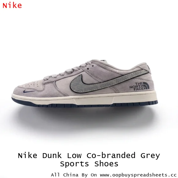 Nike Dunk Low Co-branded Grey Sports Shoes