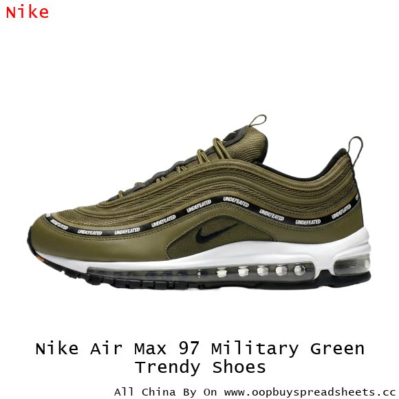 Nike Air Max 97 Military Green Trendy Shoes