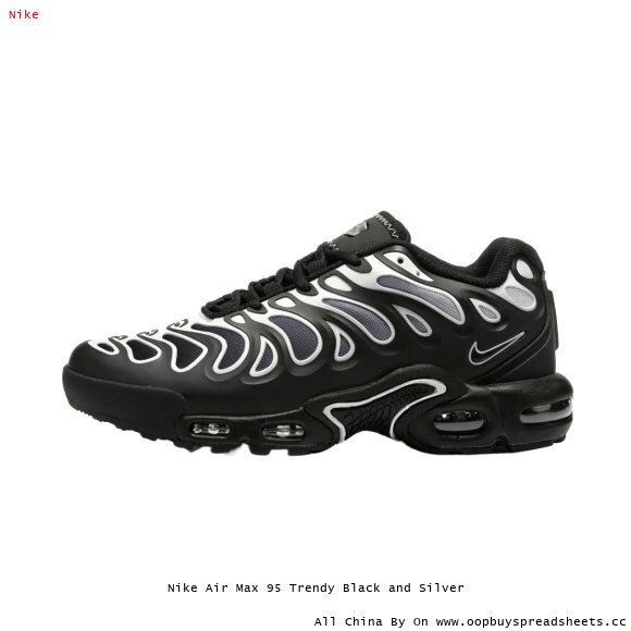Nike Air Max 95 Trendy Black and Silver