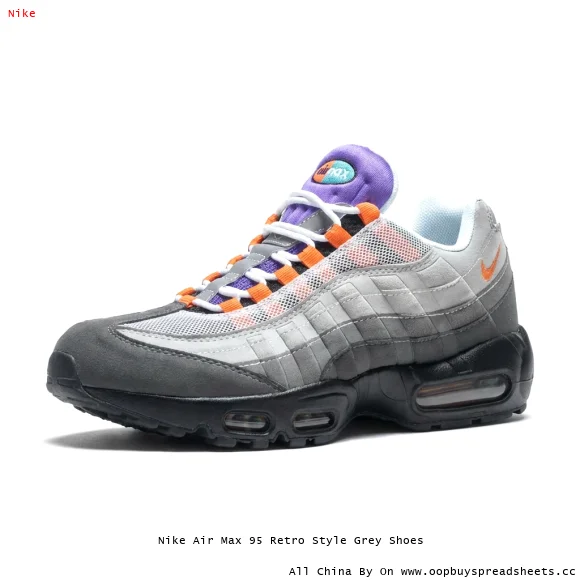 Nike Air Max 95 Retro Style Grey Shoes