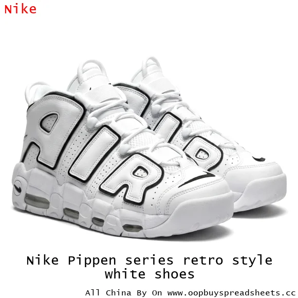 Nike Pippen series retro style white shoes