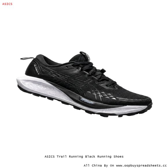 ASICS Trail Running Black Running Shoes