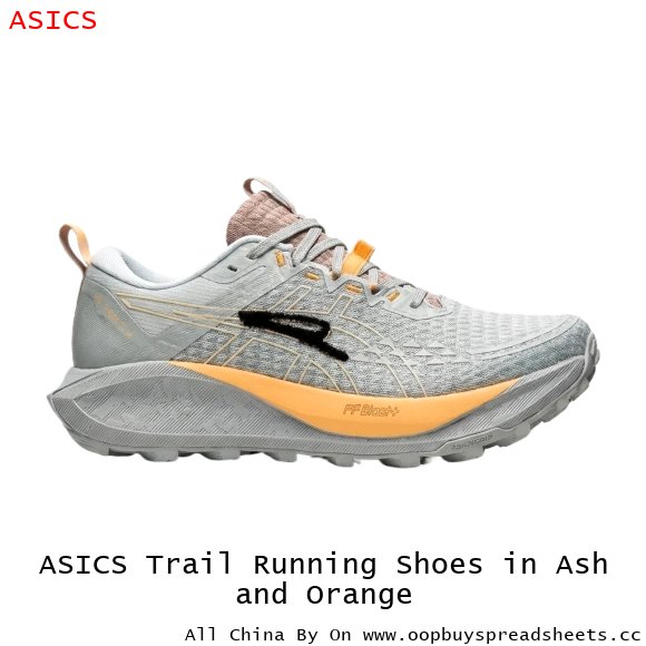 ASICS Trail Running Shoes in Ash and Orange