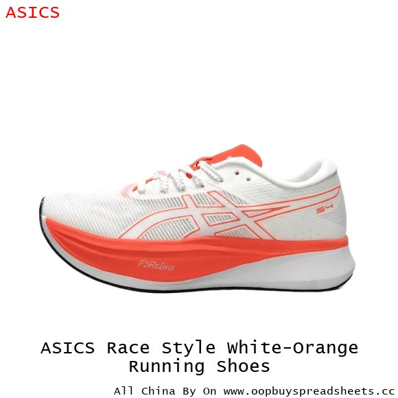 ASICS Race Style White-Orange Running Shoes