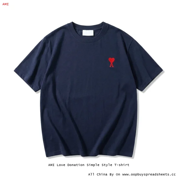 AMI Love Donation Simple Style T-shirt