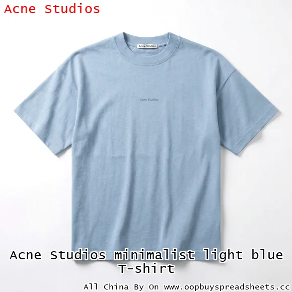 Acne Studios minimalist light blue T-shirt