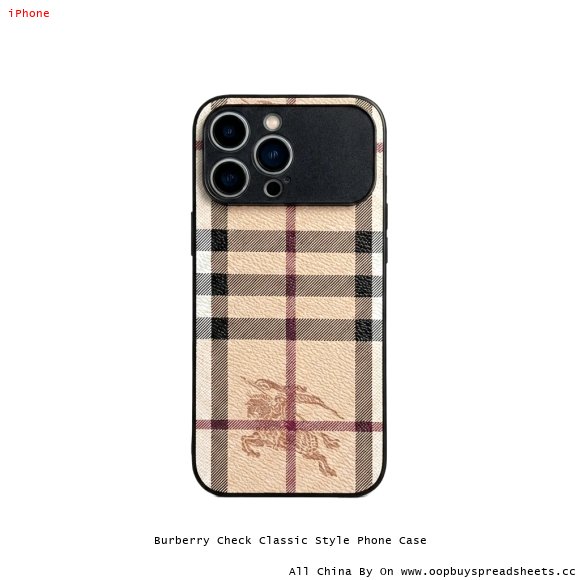 Burberry Check Classic Style Phone Case
