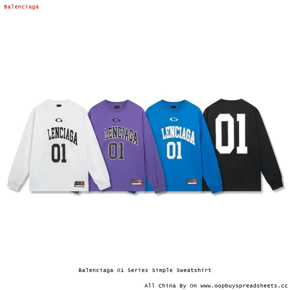 Balenciaga 01 Series Simple Sweatshirt