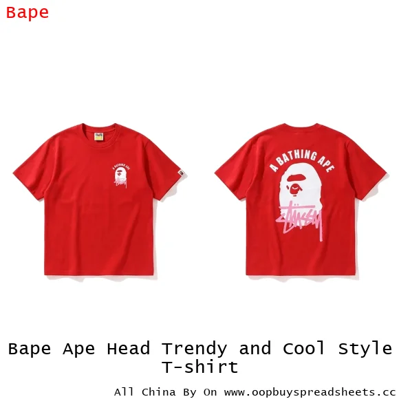 Bape Ape Head Trendy and Cool Style T-shirt