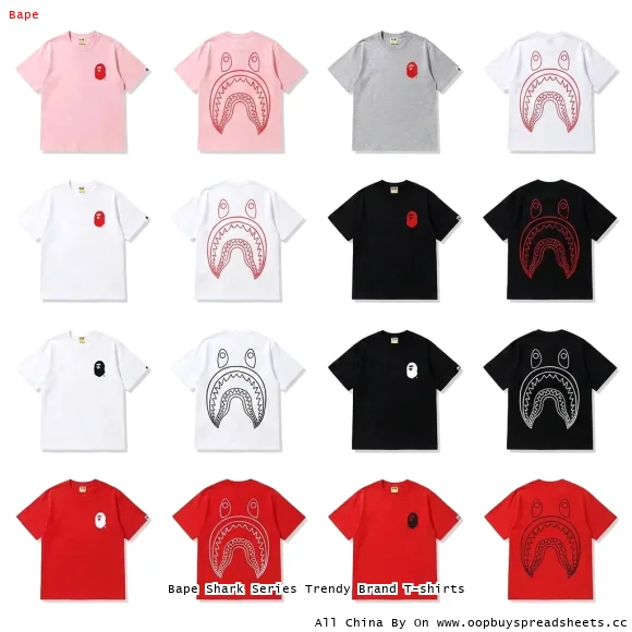 Bape Shark Series Trendy Brand T-shirts