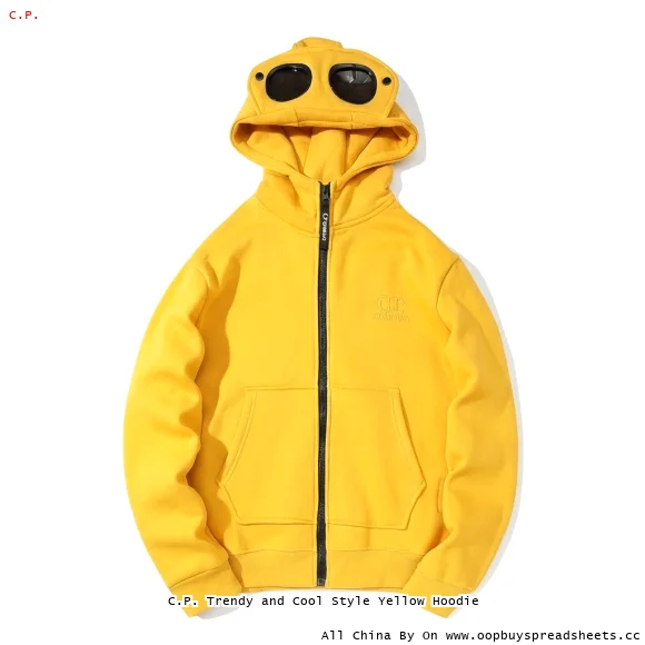 C.P. Trendy and Cool Style Yellow Hoodie