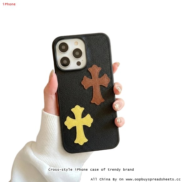Cross-style iPhone case of trendy brand