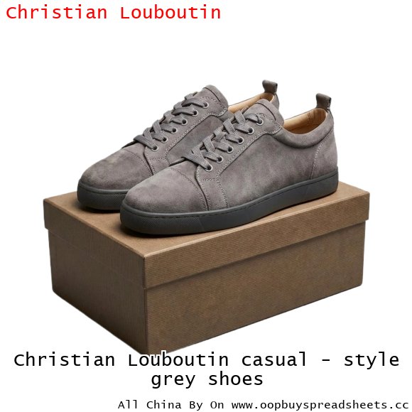 Christian Louboutin casual - style grey shoes