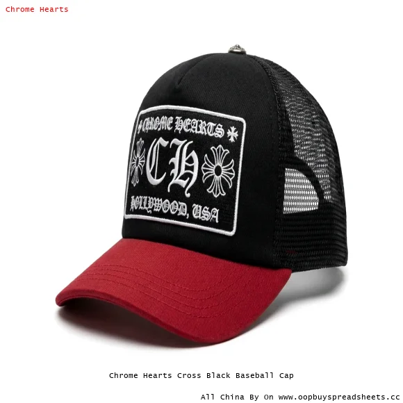 Chrome Hearts Cross Black Baseball Cap