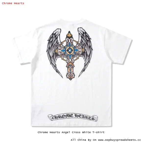 Chrome Hearts Angel Cross White T-shirt