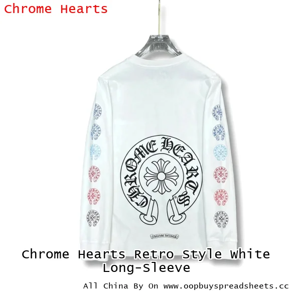 Chrome Hearts Retro Style White Long-Sleeve