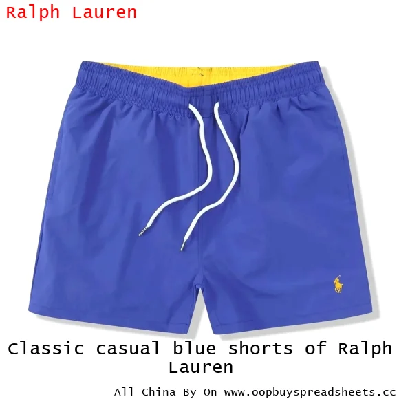 Classic casual blue shorts of Ralph Lauren