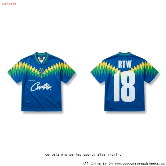 Corteiz RTW Series Sporty Blue T-shirt