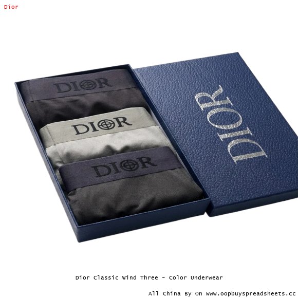 Dior Classic Wind Three - Color Underwear