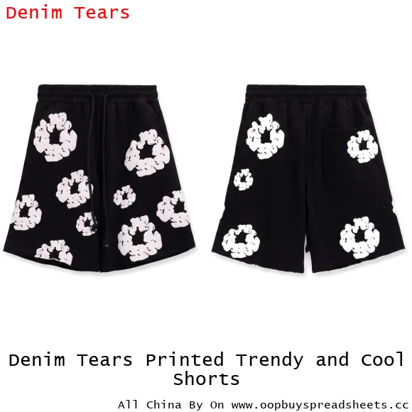 Denim Tears Printed Trendy and Cool Shorts