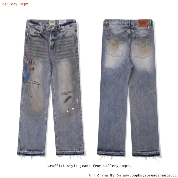 Graffiti-style jeans from Gallery Dept.