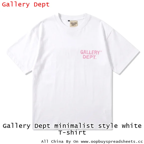 Gallery Dept minimalist style white T-shirt