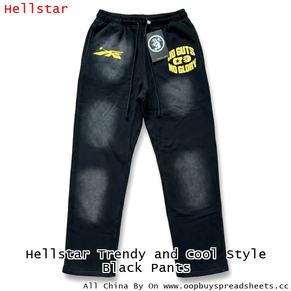 Hellstar Trendy and Cool Style Black Pants