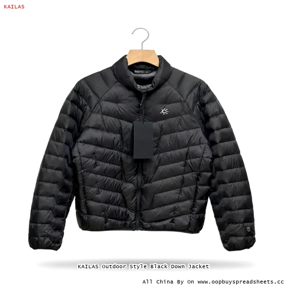 KAILAS Outdoor Style Black Down Jacket