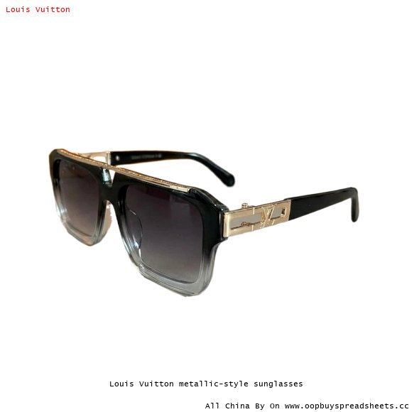 Louis Vuitton metallic-style sunglasses