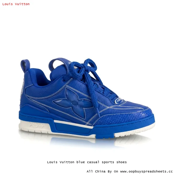 Louis Vuitton blue casual sports shoes