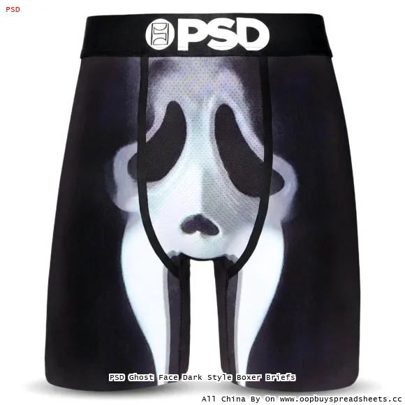 PSD Ghost Face Dark Style Boxer Briefs