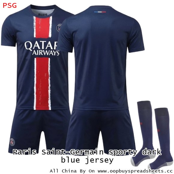 Paris Saint-Germain sporty dark blue jersey