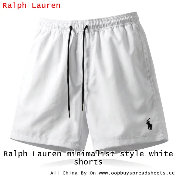 Ralph Lauren minimalist style white shorts