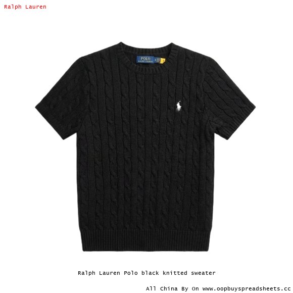 Ralph Lauren Polo black knitted sweater