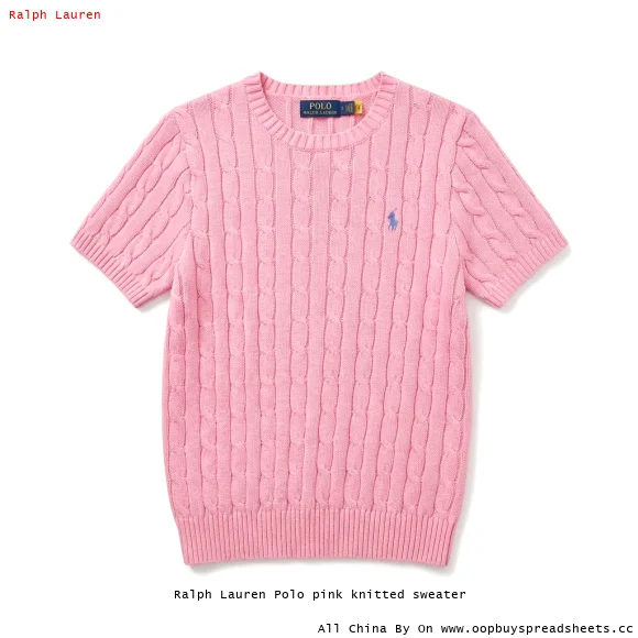 Ralph Lauren Polo pink knitted sweater