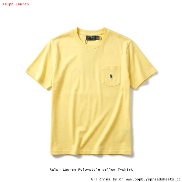 Ralph Lauren Polo-style yellow T-shirt