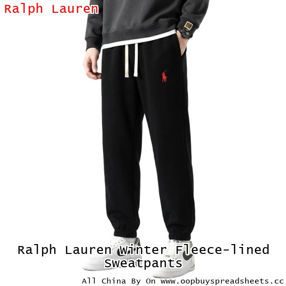Ralph Lauren Winter Fleece-lined Sweatpants