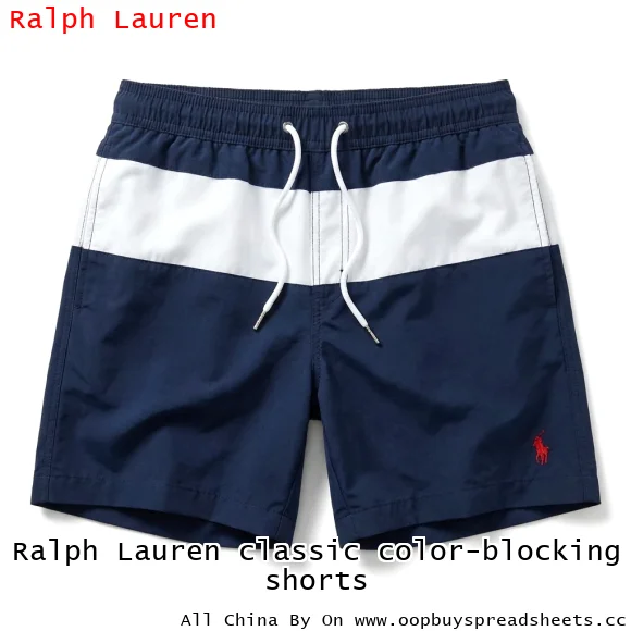 Ralph Lauren classic color-blocking shorts