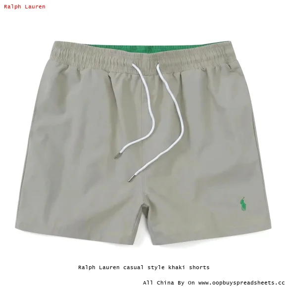 Ralph Lauren casual style khaki shorts