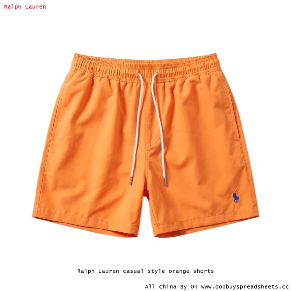 Ralph Lauren casual style orange shorts