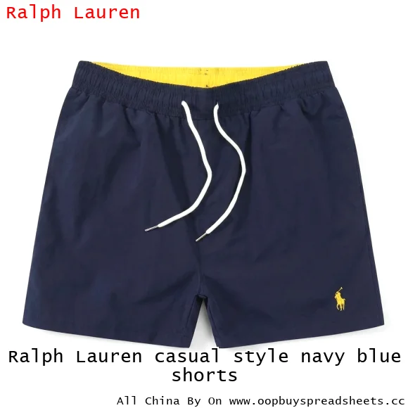 Ralph Lauren casual style navy blue shorts