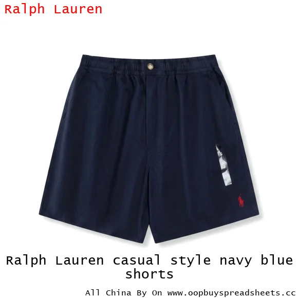 Ralph Lauren casual style navy blue shorts