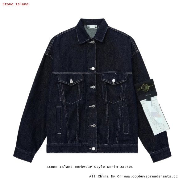 Stone Island Workwear Style Denim Jacket