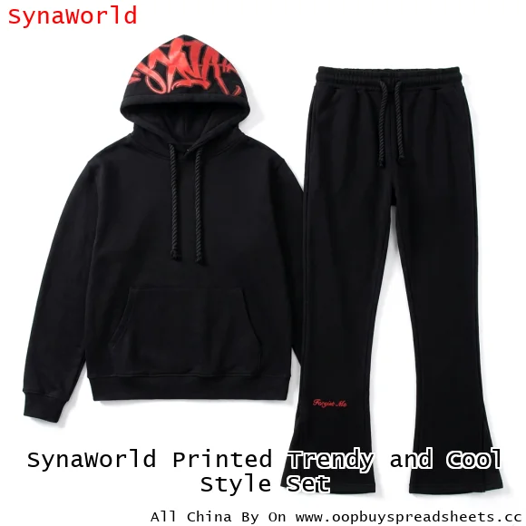SynaWorld Printed Trendy and Cool Style Set