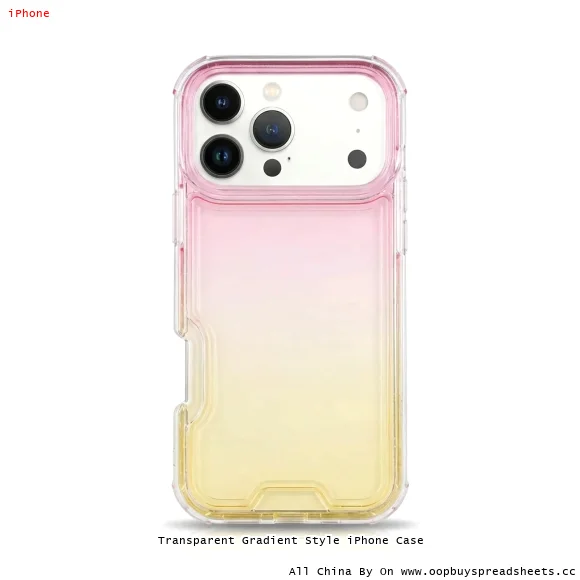Transparent Gradient Style iPhone Case